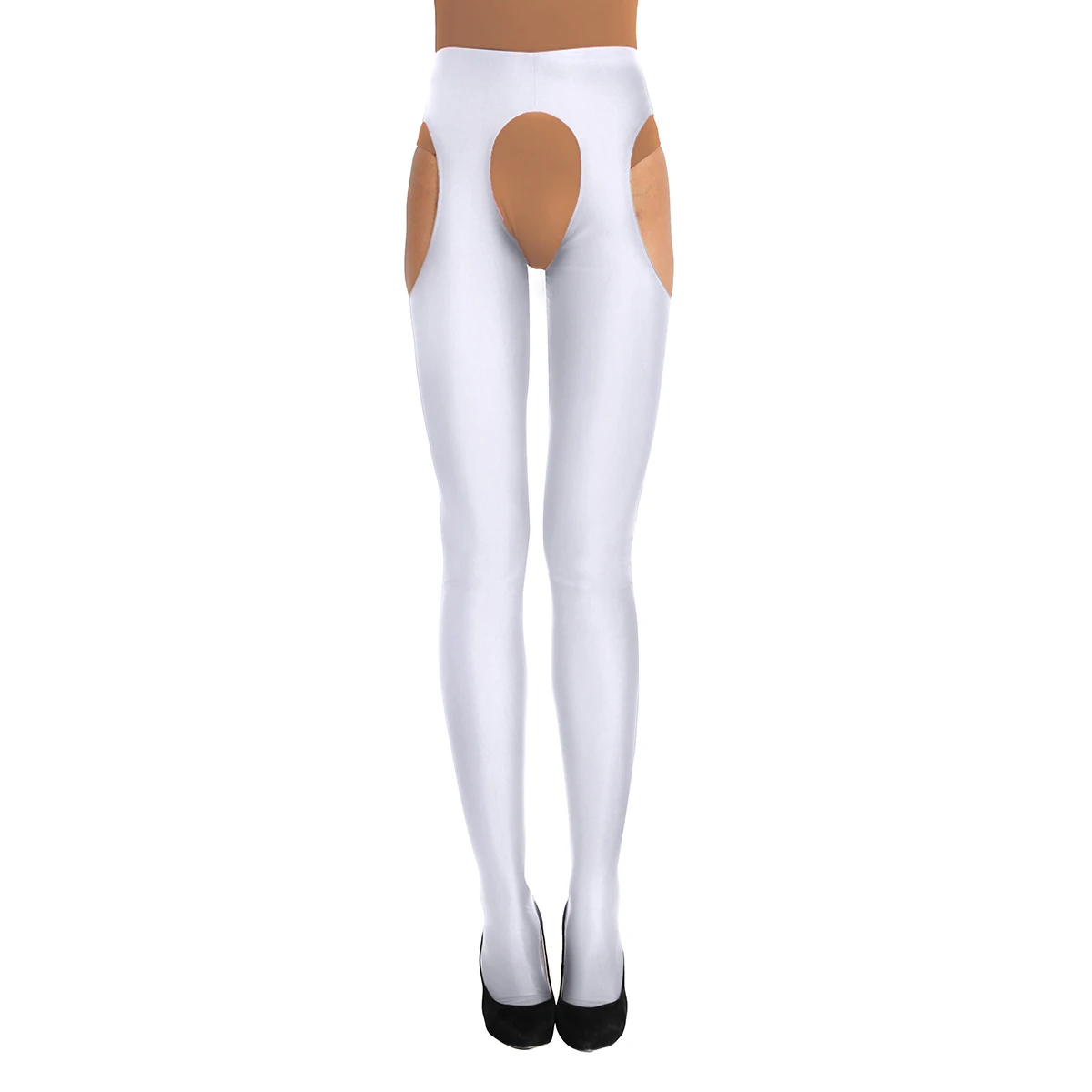 Lingerie Sexy Da Donna Collant A Vita Alta Collant Con Apertura Sul Cavallo Calze Lunghe Collant Femme Sexy Collant Elasticizzato A Piedi Interi