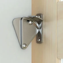 DIYHD cerradura de puerta de Granero, pestillo de puerta de granero de acero inoxidable, negra, para puerta de Granero corredera