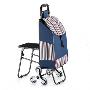 

Climbing Stairs, Trolley, Folding, Portable, Home, Stool, Seat, Shopping Cart, Old Man, Small Pulling Goods