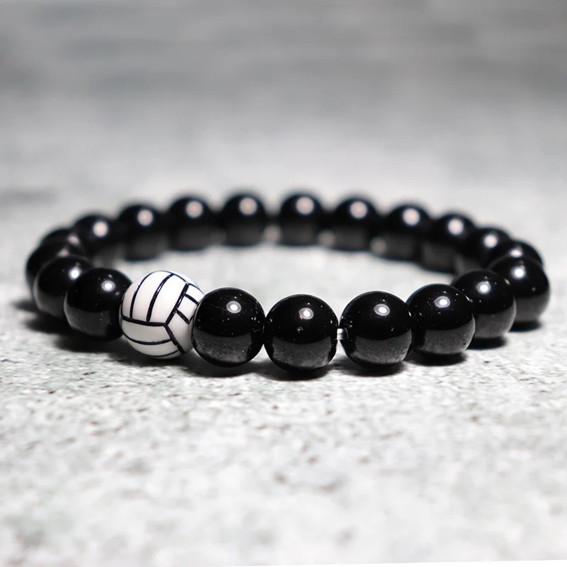Beads Bracelet For Men Women Volleyball Baseball Jewelry