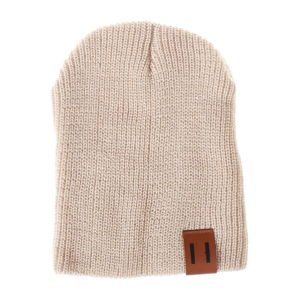 Beaines для зимы дышащие мужские Gorras простые головные уборы теплые Mom& Me Женские одноцветные вязанные головные уборы шапка