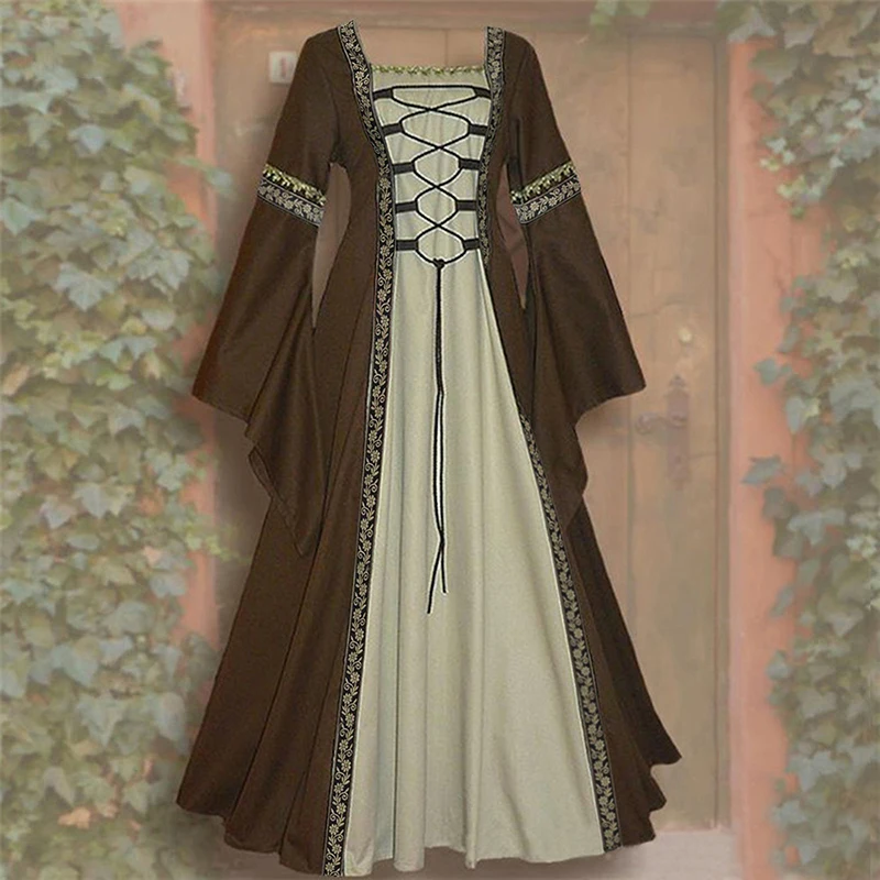 Костюм эпохи Возрождения женщин средневековое платье наряд ирландский над роскошным Викторианским