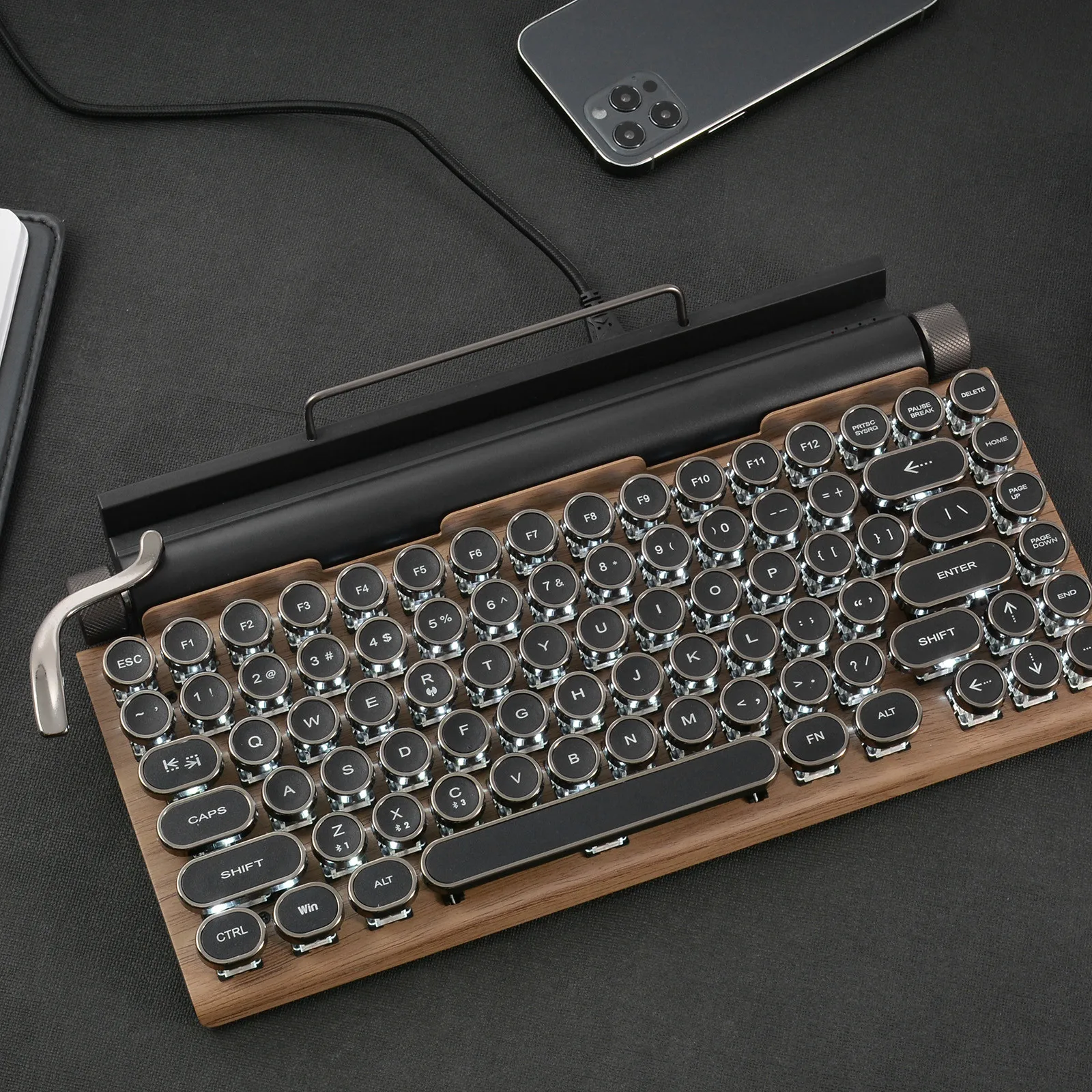 激安買う なら レトロタイプライターキーボードワイヤレスbluetoothメカニカルキーボードキーコンピュータゲーマーノートpc用 ゲーミングキーボード オンラインを販売 Hopespeechtherapy Com