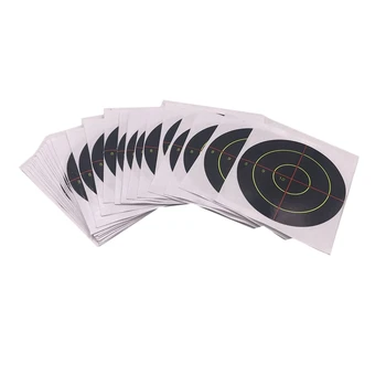 

100 Pcs/Lot Splatter Blossom Target Stickers, Pattern 8910 Cross, Diameter 3 Inch/7.5Cm, Outdoor Hunting Target