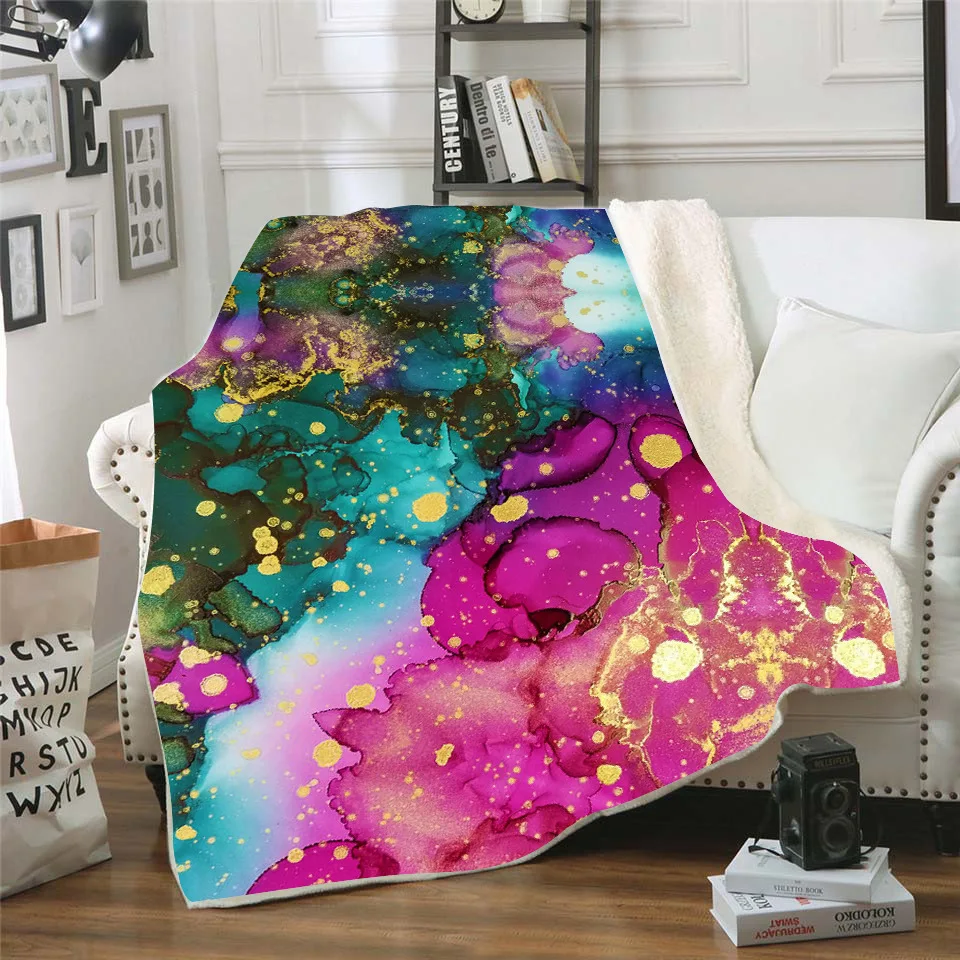 

Quicksand 3d printed fleece blanket for Beds Hiking Picnic Thick Quilt Fashionable Bedspread Sherpa Throw Blanket 05