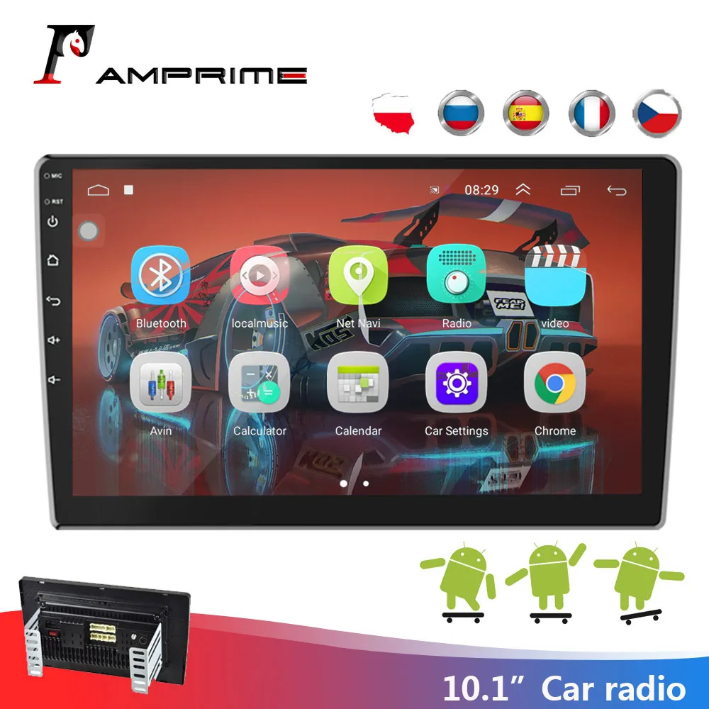 Автомагнитола AMPrime мультимедийный плеер на Android с GPS Bluetooth Wi Fi стереозвуком функцией Mirrorlink для Hyundai VOLKSWAGEN