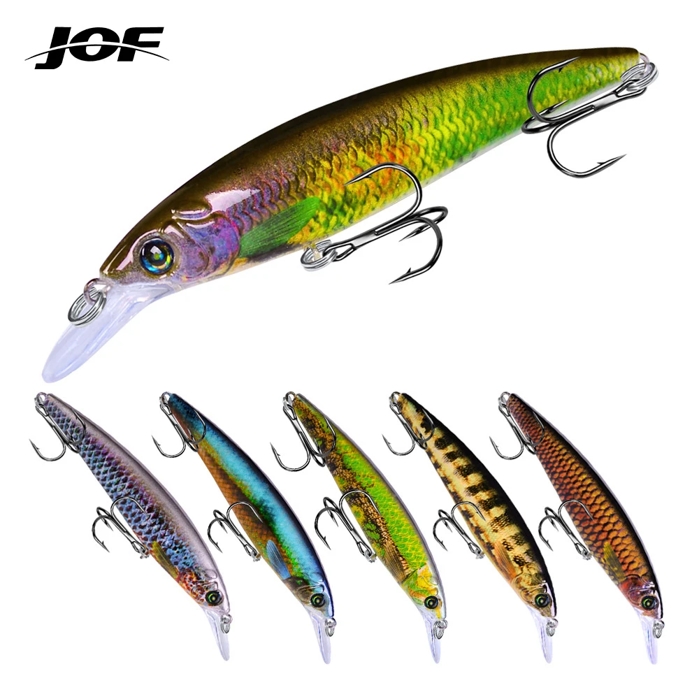 

JOF Mini Minnow Wobblers Floating Fishing Lures Minnow Crankbait Artificial Hard Swimbait Fish Lure Pike Wobblers