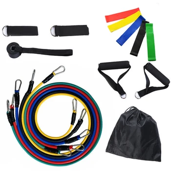 

Resistance Bands Set Expander Yoga Exercise Fitness Rubber Tubes Band Stretch Training Home Gyms Pull Rope Indoor