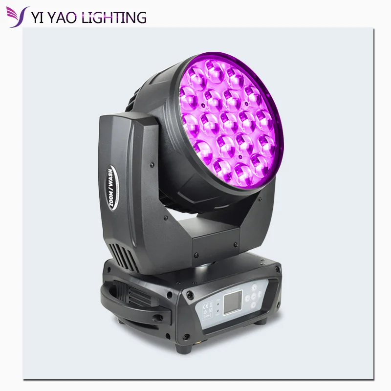 Светодиодный светильник с зумом и движущейся головкой 19x15 Вт RGBW Dmx512 луч хорошо