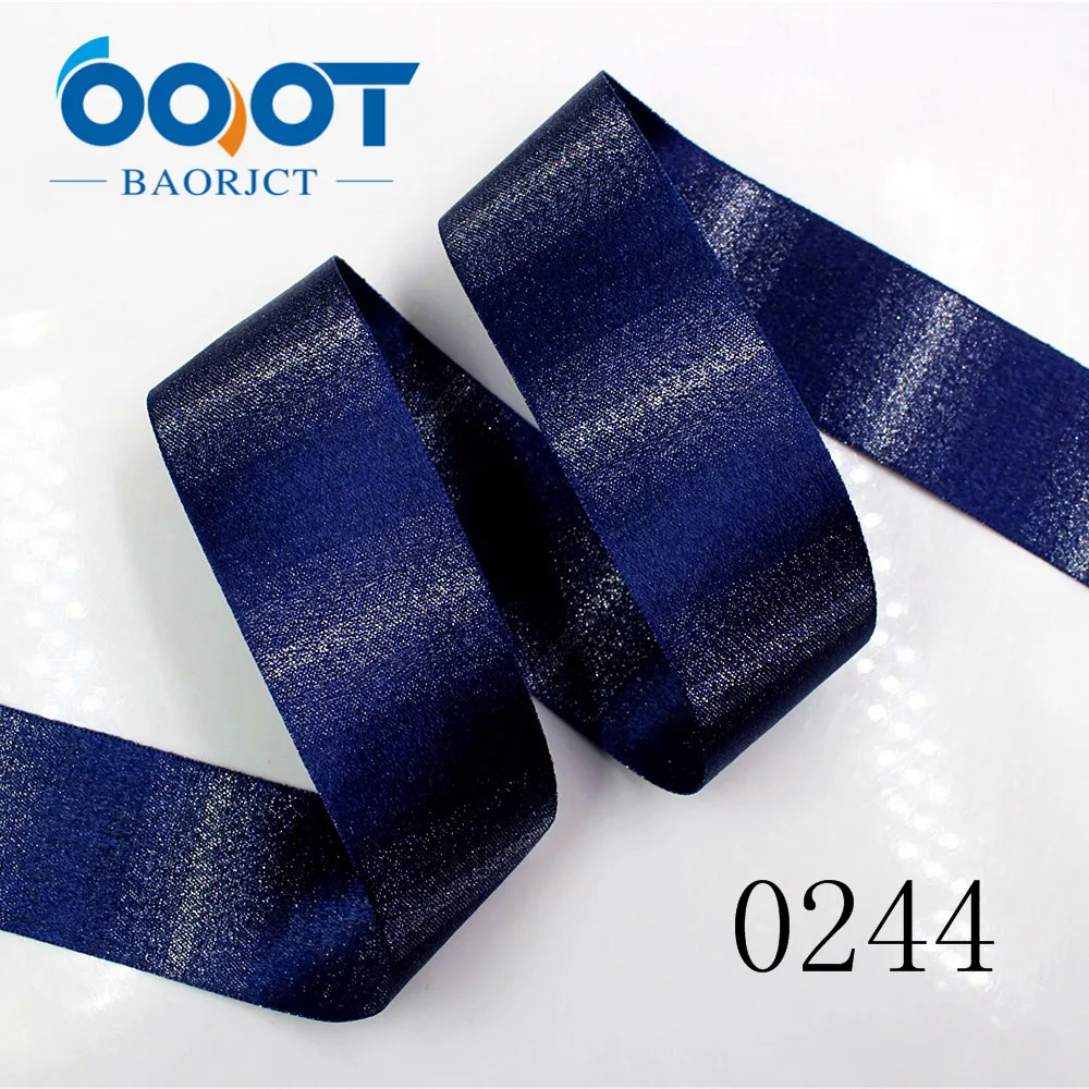 10Yards/lot 1-1/2"38MM 1712282 Gold Wire Double-sided Solid Color Ribbon Printing Ribbon Wedding Accessories DIY Materials