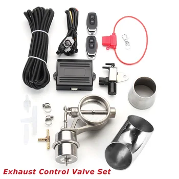 

2.5 63mm Exhaust Control Valve Set Vacuum Actuator Vacuum Actuator Open Close Style Pipe With Wireless Remote Controller