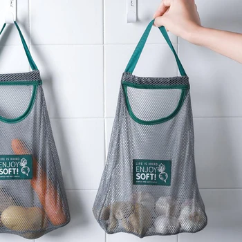 

Large Totes Hanging Mesh Bags Shopping Bags Foldable Mesh Net String Shopping Bag Reusable Shopping Bags Fruit Storage Handbag