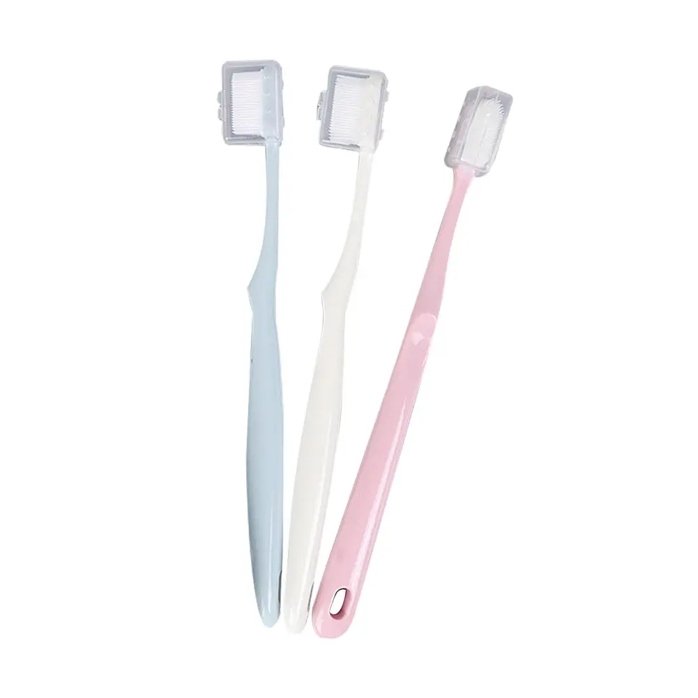 3 шт./компл. Уход за полостью рта домашняя зубная щетка Ultra Soft ручной компактный Щетинная кисть Ванная комната, что обеспечивает глубокое очищение кожи! антибактериальные сексуальные женские здоровые Нескользящие