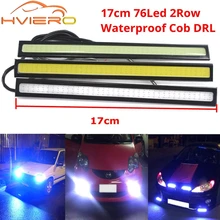 14 см 17 см белый синий красный COB DRL светодиодный DC 12 В 28 76 светодиодный s дневной ходовой светильник Авто Лампа Внешний светильник водонепроницаемый противотуманный фонарь Автомобильный светодиодный