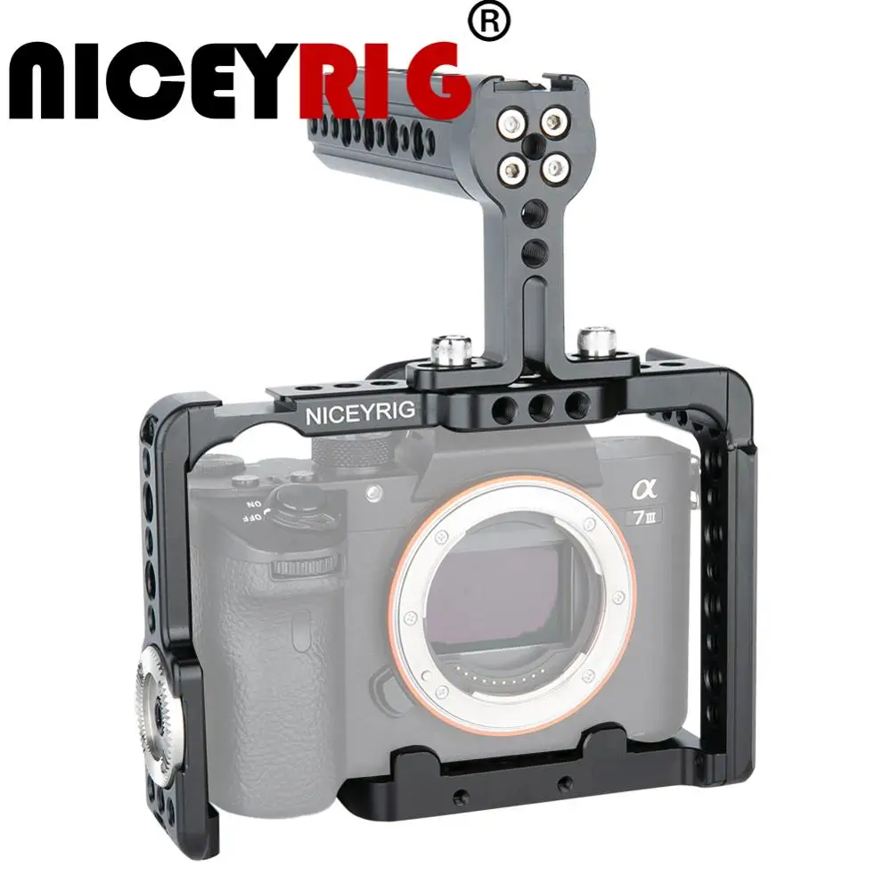 Клетка для камеры NICEYRIG Rig Sony a7m3 a7r3 A7RIII a73 A7III A7MIII A9 a7r2 A7RII a7s2 A7SII dslr верхняя рука 1/4