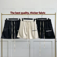 Summer Men New Brand Shorts Essentials Letter Printed Casual Sports Mesh Shorts Men's Fashion Hip-Hop Shorts