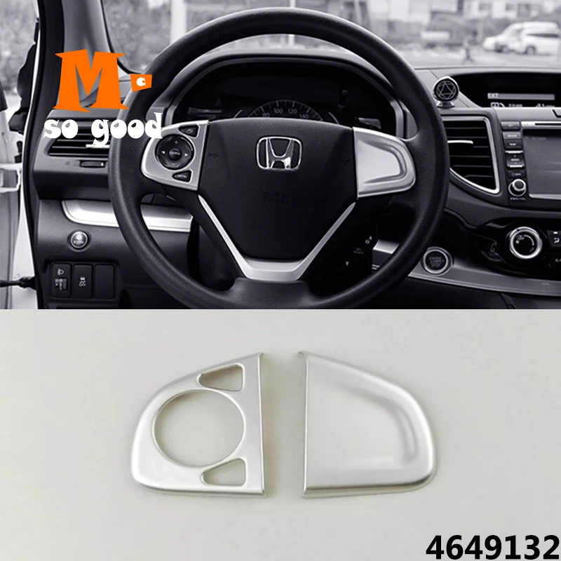 

2012/13/14/15/16 For Honda CRV CR-V Car Steering Wheel Button Frame Cover Trim ABS Matte Auto Interior Accessories Sticker Shell