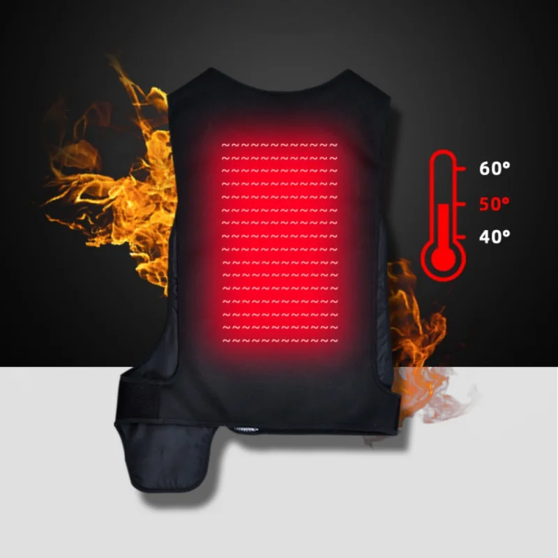 

Warmer Clothing For Outdoor Camping Fishing Heated Warmer Vest Adjustable Heating USB Heating Electric Waistcoat Jacket Tops