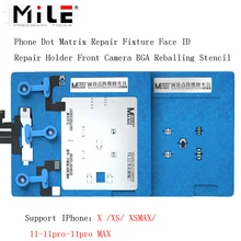MILE Phone – support de réparation de matrice de points pour X XS XSMAX 11 11pro MAX, caméra avant BGA, pochoir de reballage