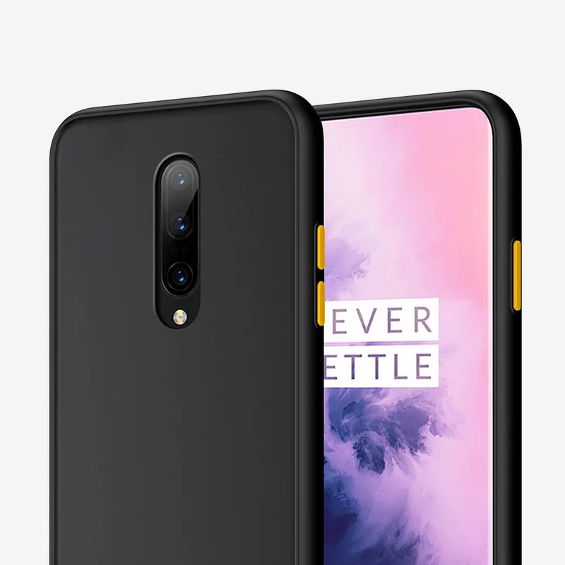 Цветной чехол для OnePlus 7T Pro 7 6T 6 из поликарбоната и мягкого силикона, защитный чехол с кнопками "сделай сам"