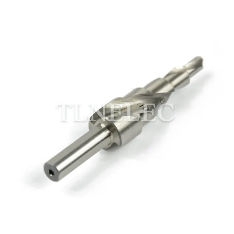 

New Style Triangle Handle Spiral Groove Silver Stepped Drill 4-12mm 5 Steps Expanding Drill High Speed Steel Step Drill