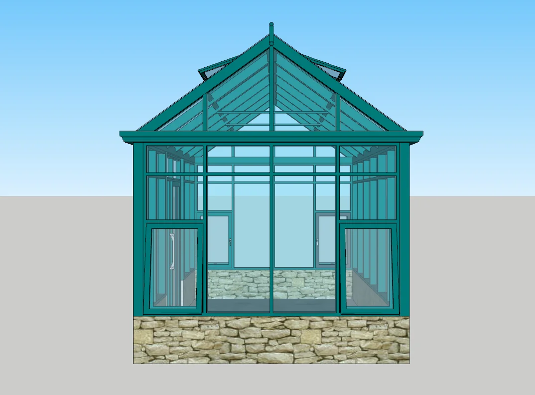 Outdoor Aluminum Glass Sunroom Building Material Projects Aluminum Tempered Glass Lowes Glazed Green House Easy Assembly Sunroom