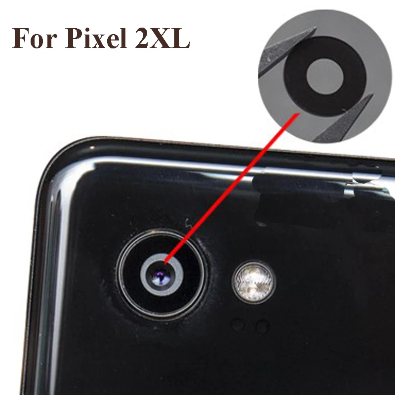 

High quality For Google Pixel 2 XL 2XL Back Rear Camera Glass Lens Repairment Repair parts test good Pixel2 XL