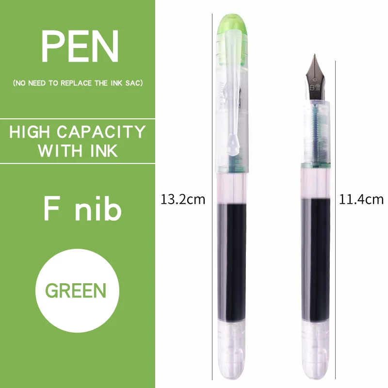 Vibrant Ink Fountain Pen Set - 8 Color Collection for Office & School - Stylish & Elegant Writing Essentials