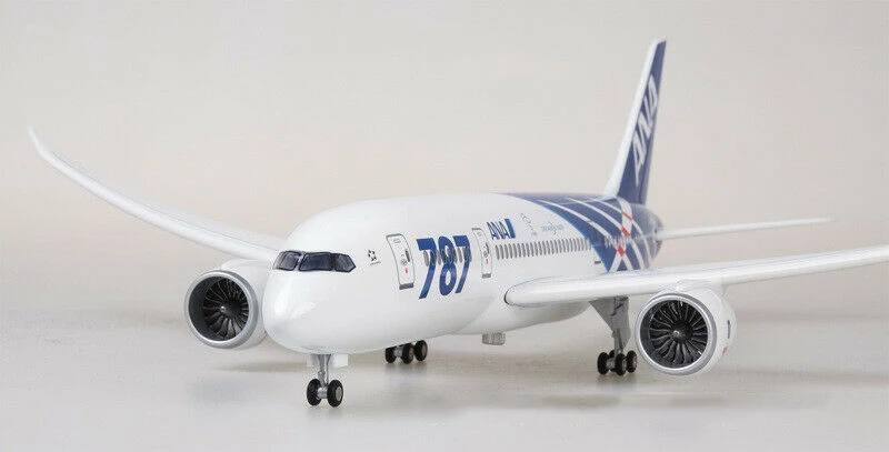 1/130 японский Airforce Boeing B787 самолет светодиодный 43 см Passanger Смола самолет W свет и колеса литой под давлением самолет