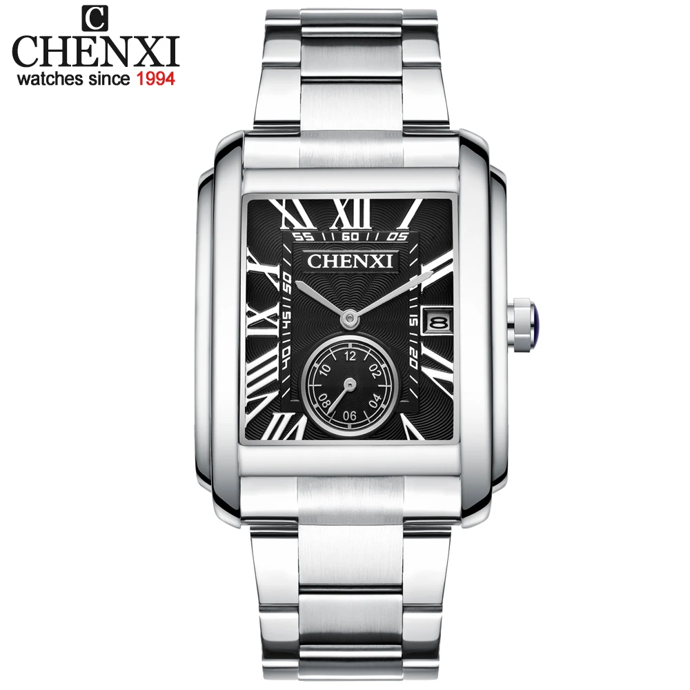 

CHENXI Fashion Brand Men Watch Luxury New Sport Waterproof Stainless Steel Wrist Watch Date Quartz Male Clock Relogio Masculino