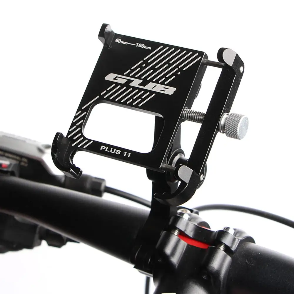 GUB Plus 11 Aluminum Phone Holder Bicycle Universal Stand MTB Road Bike Adjustable Angle Handlebar Clip Support For 4-7.5&quot | Спорт и