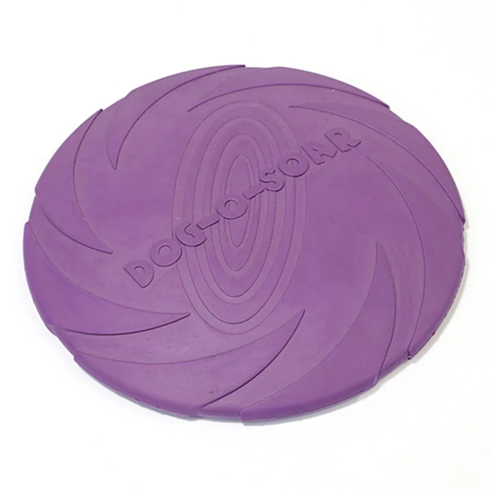 Juguetes para mascotas al aire libre, para perros grandes discos voladores, entrenamiento de cachorros, goma de juguete, disco volador de 15cm, 18cm y 22cm, novedad de 2020