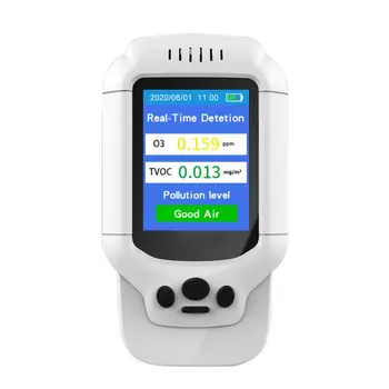 

Portable Ozone Meter O3 0-5ppm Range Quick Sensing Tester Multi- Gas Monitor Air Quality Detector TVOC PM2.5 Gas Analyze
