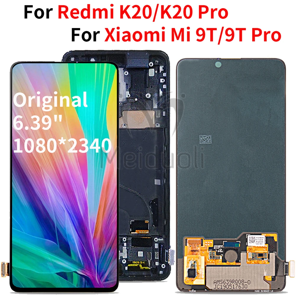 

Original Lcd for Redmi K20 Pro 6.39''LCD Display Touch Screen Digitizer Assembly With frame For Xiaomi Mi 9T Pro