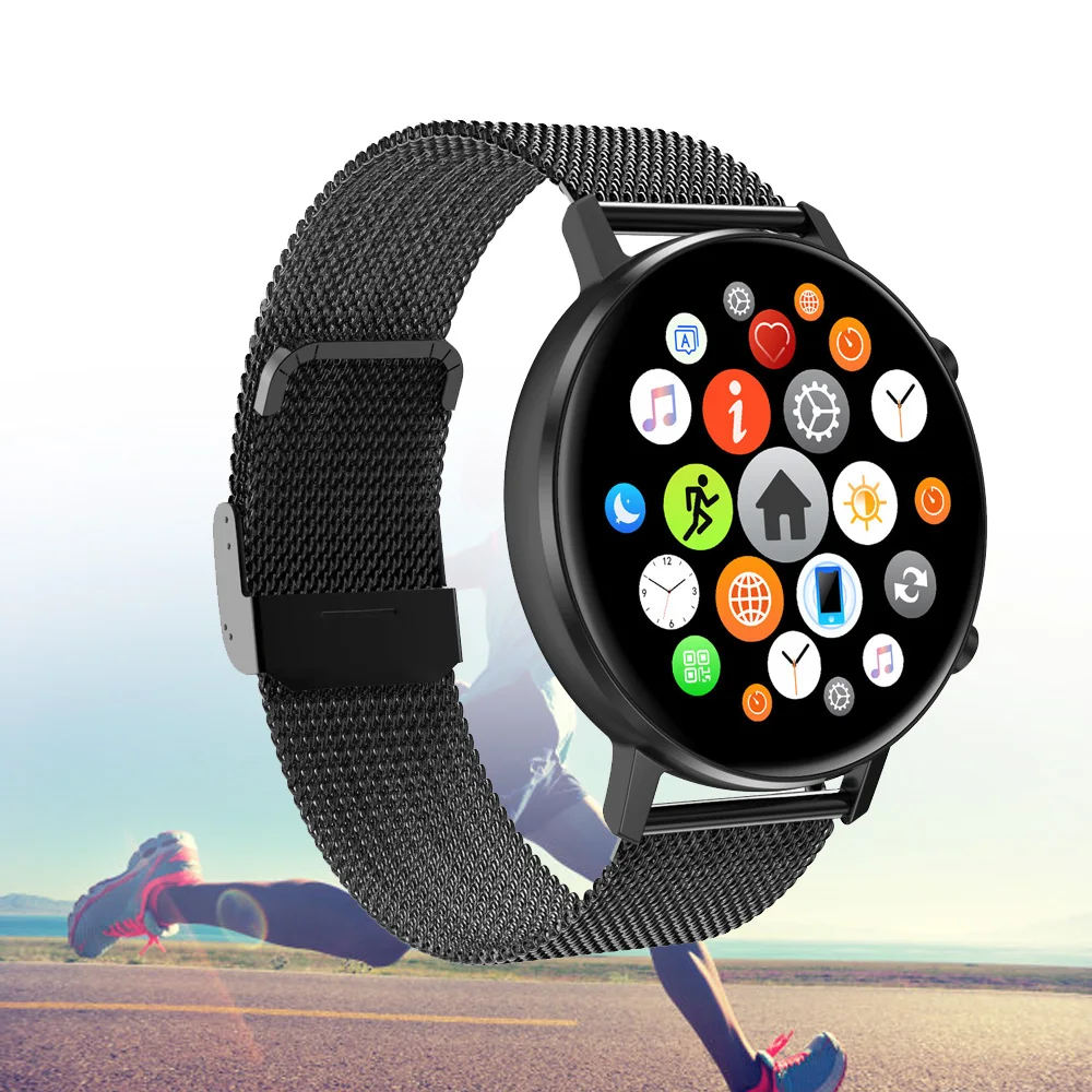 

Smart Watch Men Women Full Round Touch Screen 360*360 Resolution Heart Rate Blood Pressure Oxygen Sport Smartwatch VS L9 DT78