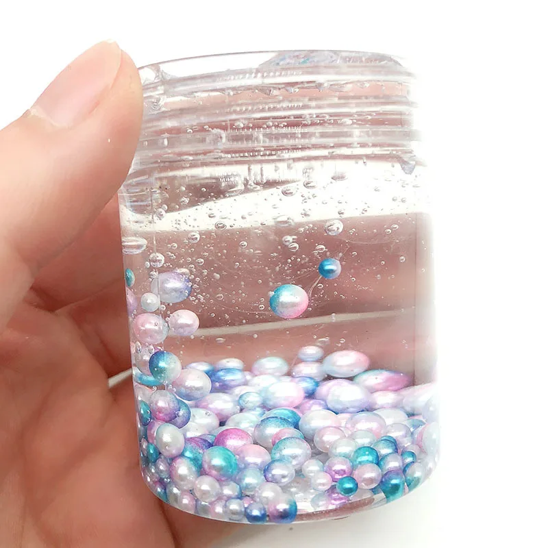 Super Light Clay Fluffy Slime Supplies DIY Crystal Mud Soft Clay Slime Charms Play Putty Plasticine Toddler Toys Slime Fluffy - Color: wu