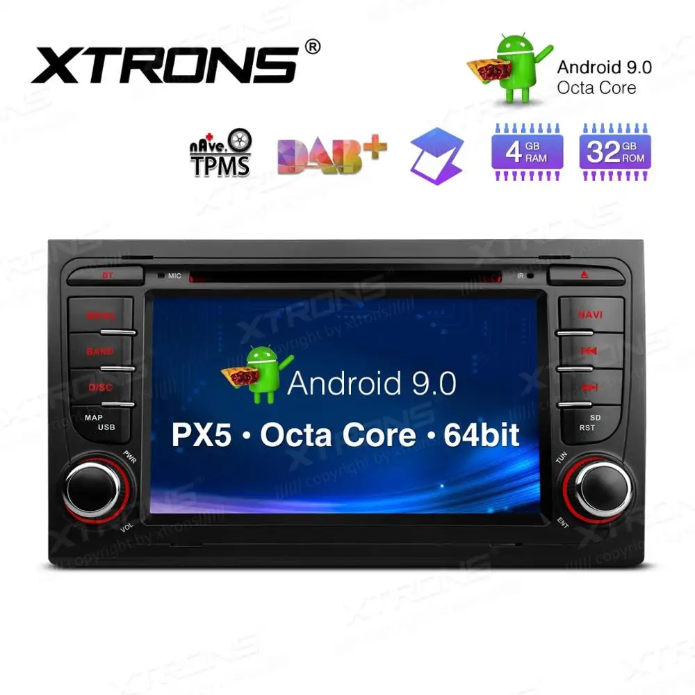 Excellent 7" Octa-Core Android 9.0 Pie OS Car DVD Multimedia Navigation GPS Radio for Seat Exeo 2008-2013 with Car Play Function Support 1