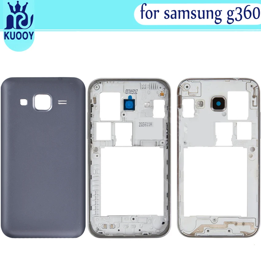 Чехол с полным корпусом для samsung Galaxy Core Prime G360 G360H G360F G361 G361F, задняя крышка для аккумулятора, средняя рамка