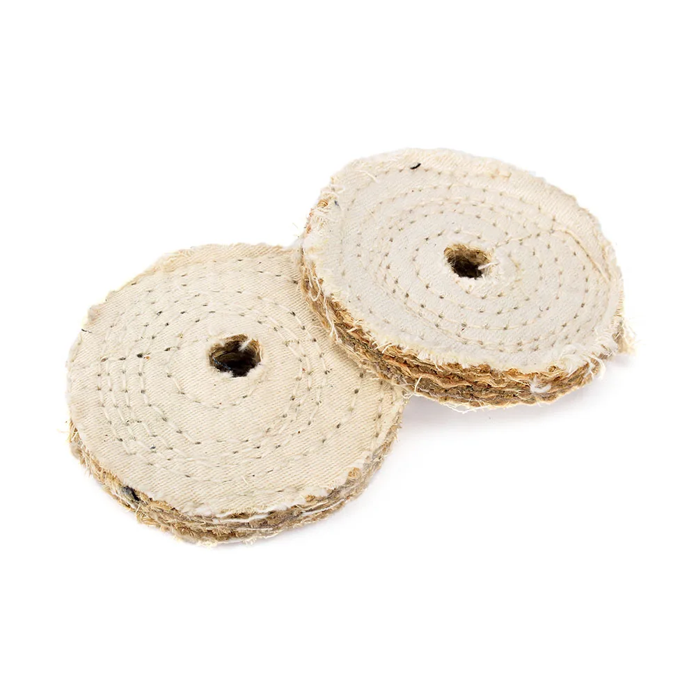 80mm Sisal Cloth Buffing Wheel cotton cloth wheel For Metal stainless steel iron cast iron and other hard metals Polishing Tool