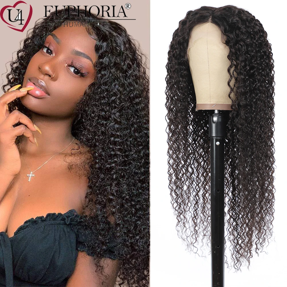 Бразильские человеческие волосы кружевные передние парики 100% Remy кудрявые 13x1 LPart и Tpart натуральный черный