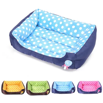 

Pretty&Better Cartoon Candy Color Lollipop Dog House Square Pet Nest Cat Dog Bed Small and Medium Sized Pet Mat Bed for Dog