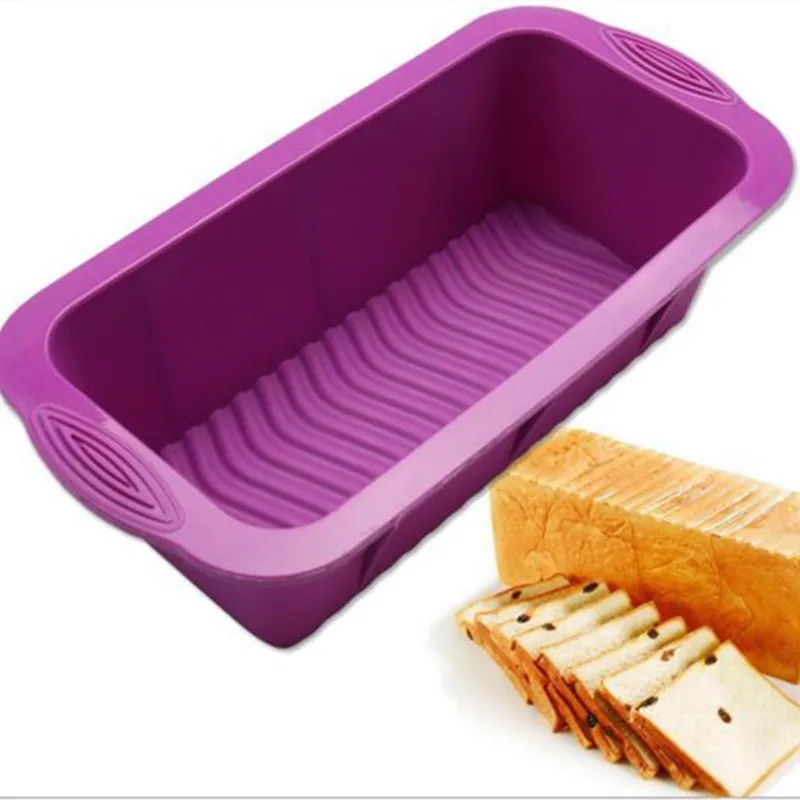 

Toast cheese box single hole rectangular toast box silicone mold, cake mold, jelly mold, DIY baking mold toast cake box, mold