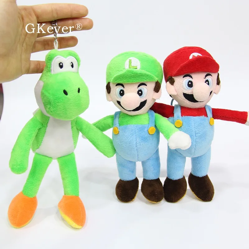 Mario& Luigip плисовая подвеска yoshi Дракон плюшевый брелок для ключей " 12 см Марио мини мягкие игрушки для детей, подарок