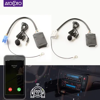 

Handsfree Car Bluetooth Kit AUX 12 pin Adapter Interface for Audi Skoda VW Seat 8 pin CD Radio MP3 Audio Music Input Quadlock
