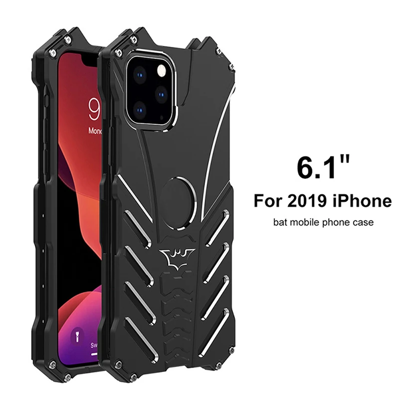 R-JUST противоударный чехол с Бэтменом для Iphone 11 Pro Max Xr Xs Max 7 8 Plus samsung S10 S8 S9 Plus Роскошный Алюминиевый металлический чехол