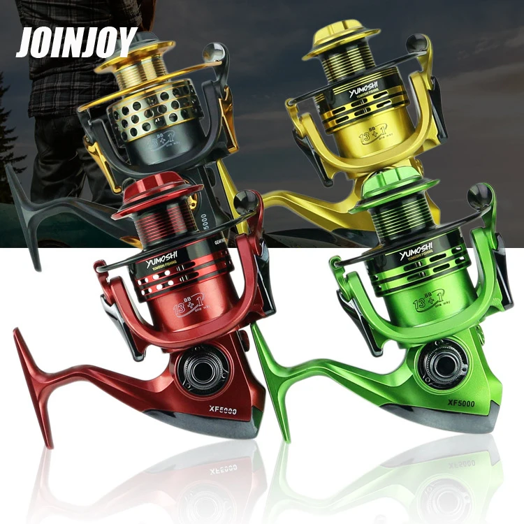 

Spinning Fishing Reel 13+1BB XF1000-9000Series Metal Coil Spinning Wheel for Fishing Lure Sea Boat Rock Closed Fishing Reels