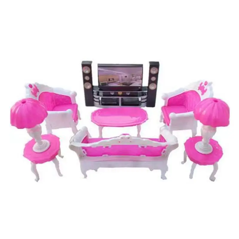 Kawaii Casa De Bonecas Em Miniatura Acessórios Crianças Brinquedos Para  Aspirador De Pó Cozinha Comida Barbie 30 Centímetros Jogo DIY Presente De  Aniversário Da Menina