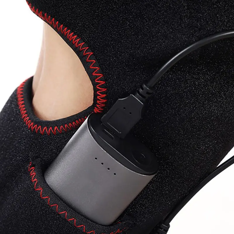 USB Подогрев боли коленный бандаж термотерапия рельеф артрит восстановление 3 Регулируемые режимы нагрева Pad инструменты