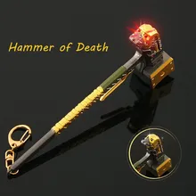 

Apex Legends Caustic Heirloom 16cm Death Hammer LED Eye Game Weapon Keychain Model Christmas Holiday Gift Toys For Childrens