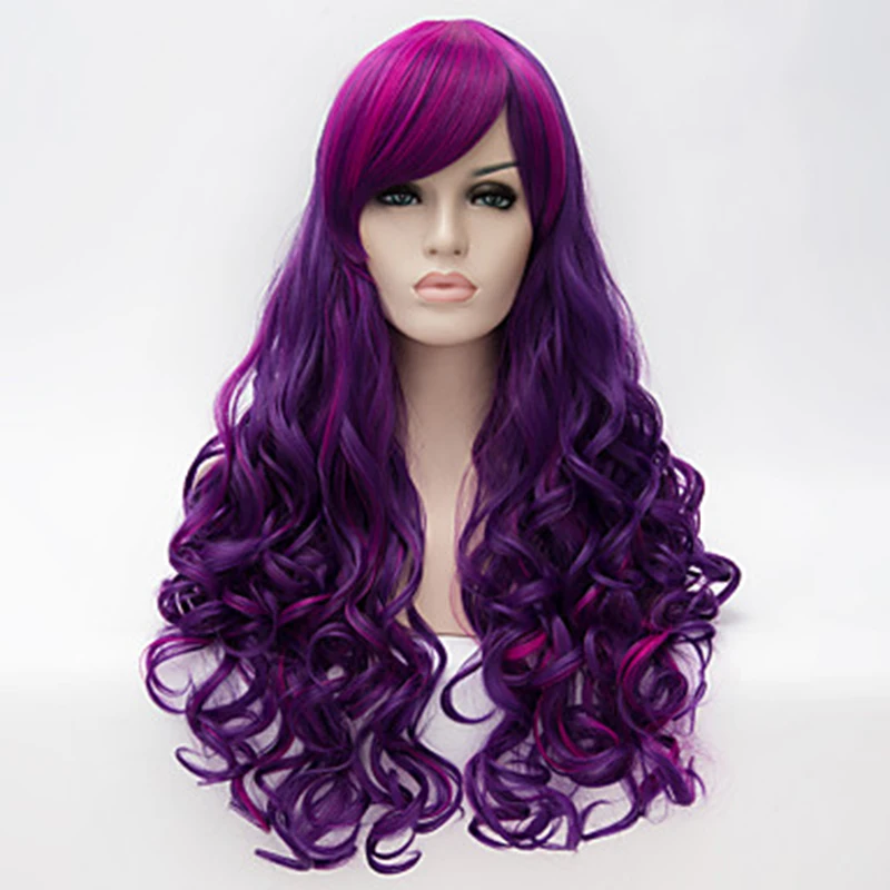 

HAIRJOY Synthetic Hair Women Long Curly Ombre Wigs 7 Colors Available